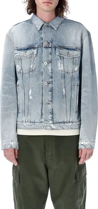 Regular Distressed Denim Jacket