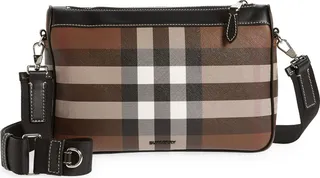 Roamer Check Coated Canvas Crossbody