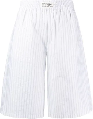 Knee-Length Cotton Shorts