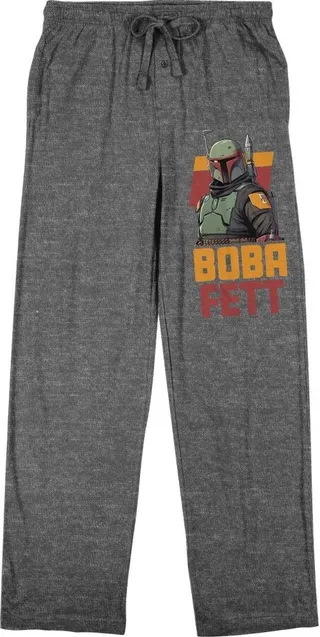 Boba Fett Classic Character Men’s Graphite Heather Sleep Pants-XL