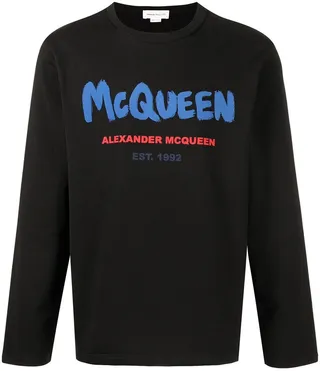 logo-print long-sleeved T-shirt