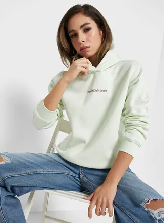 Logo Knitted Hoodie