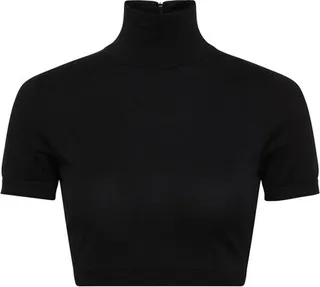 Aire turtleneck cropped top