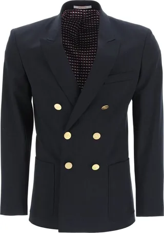 Valentino Double-Breasted Long-Sleeved Jacket