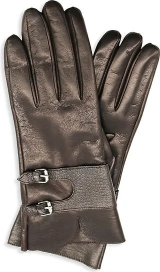 Belted Leather Gloves