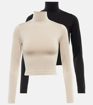 Sentient set of 2 turtleneck tops