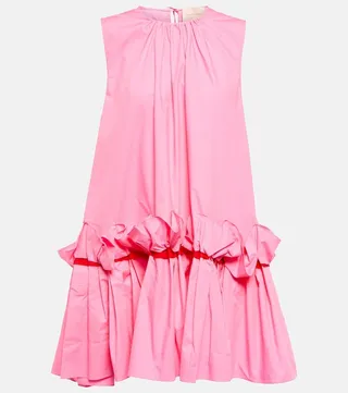 Jura ruffle-trimmed cotton minidress