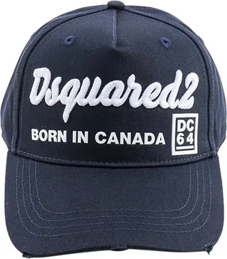 Dsquared2 Logo Embroidered Curved Peak Baseball Cap