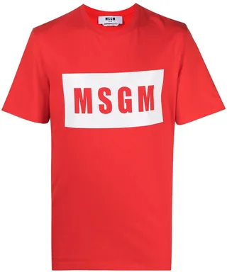 logo print T-shirt