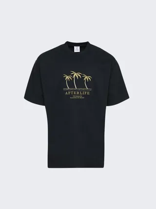 Embroidered Afterlife T-Shirt Black