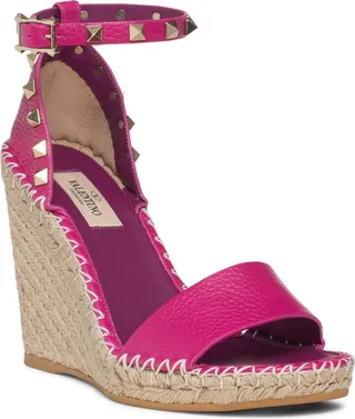 Rockstud Espadrille Wedge Sandal