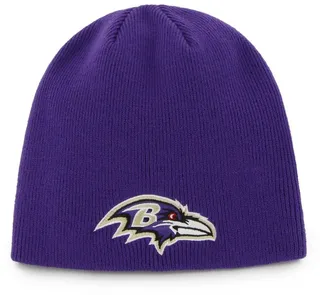 Men's Purple Baltimore Ravens Secondary Logo Knit Beanie