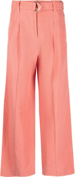 Straight-Leg Cut Trousers