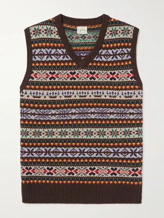 Camden Fair Isle Wool Sweater Vest