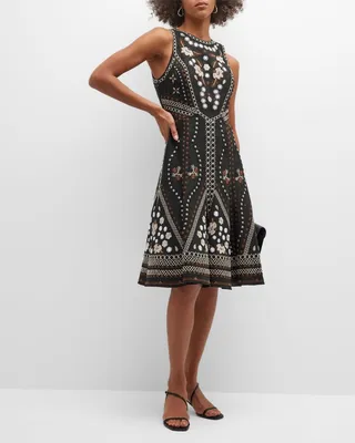 Starr Embroidered Short Dress