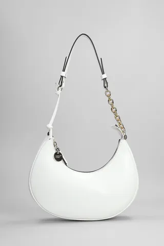 Shoulder Bag In White Leather