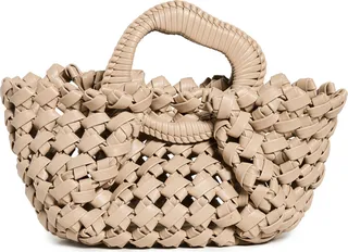 Aje Luca Woven Handle Mini Tote