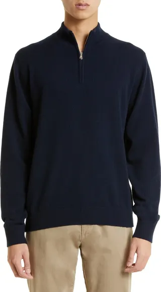 Half Zip Cashmere Sweater