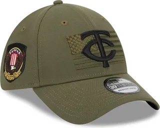 Men's New Era Green Minnesota Twins 2023 Armed Forces Day 39THIRTY Flex Hat