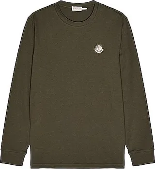 Moncler Long Sleeve T-Shirt in Olive