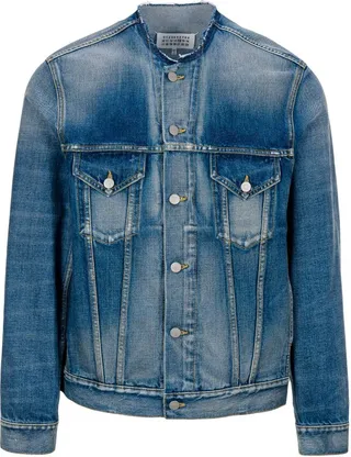 Maison Margiela Collarless Denim Jacket