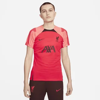 Liverpool FC Strike Nike Women's Dri-FIT Short-Sleeve Soccer Top in Red
