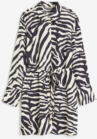 Tie-belt Shirt Dress
