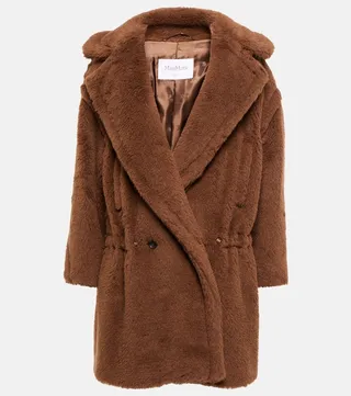 Nebula alpaca wool-blend teddy coat