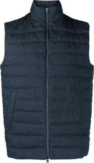 Padded Zip-Up Gilet