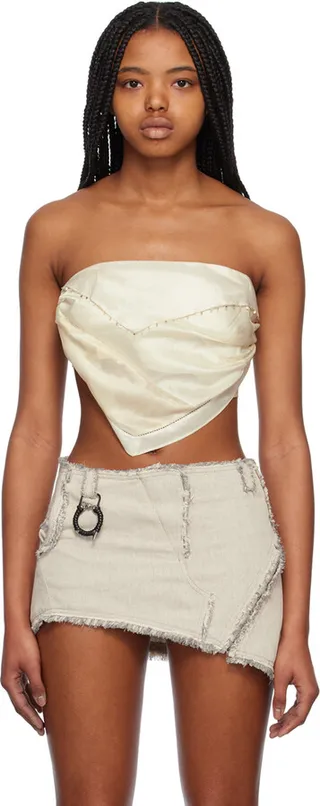Hyein Seo Off-White Asymmetric Camisole