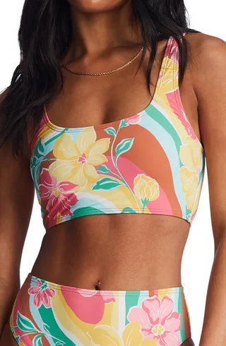Chasin' Sunbeams Longline Bikini Top