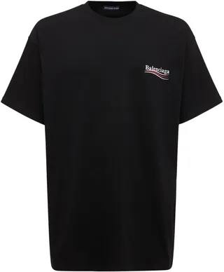 Political Logo Crewneck T-Shirt