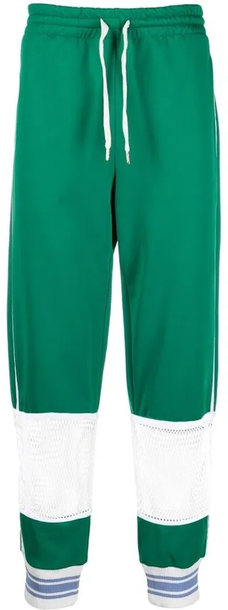 Mesh-Panel Track Pants