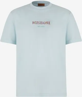 Missoni Logo Embroidered Crewneck T-Shirt