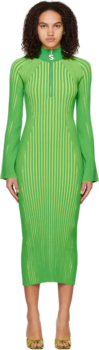 Simon Miller Green Zumi Midi Dress