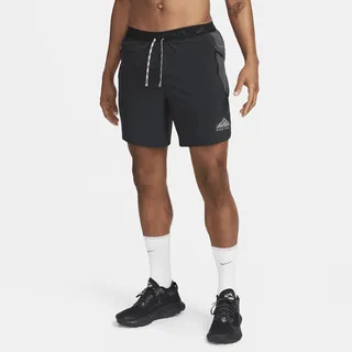 Nike Men's Trail Second Sunrise Dri-FIT 7" Brief-Lined Running Shorts in Black