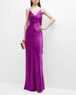 Athena Front-Twist Maxi Dress