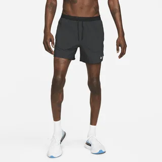 Nike Men's Stride Dri-FIT 5" Brief-Lined Running Shorts in Black