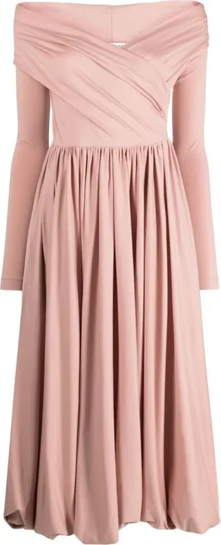 Cotton Jersey Midi Dress