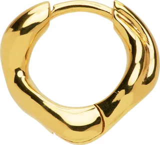Maria Black Gold Anil 8 Huggie Earring