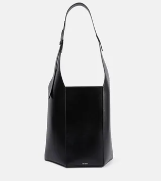 12 PM Large leather shoulder bag