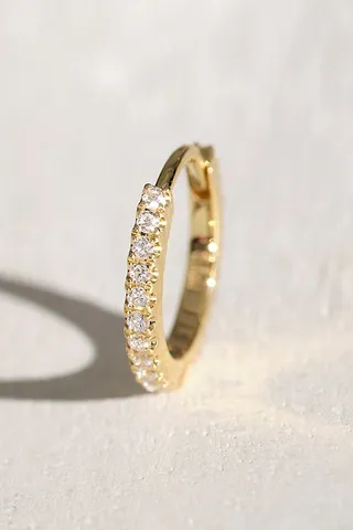 Maria Tash 8mm Diamond Eternity Hoop Earring by Maria Tash at Free People