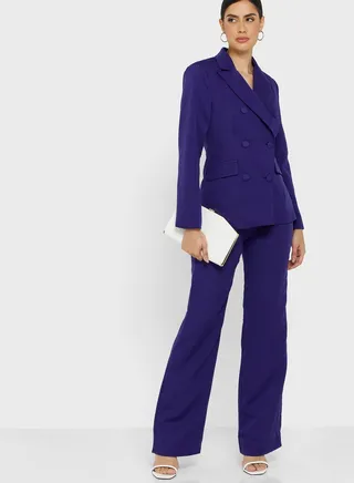 Double Breasted Blazer & Pants Set