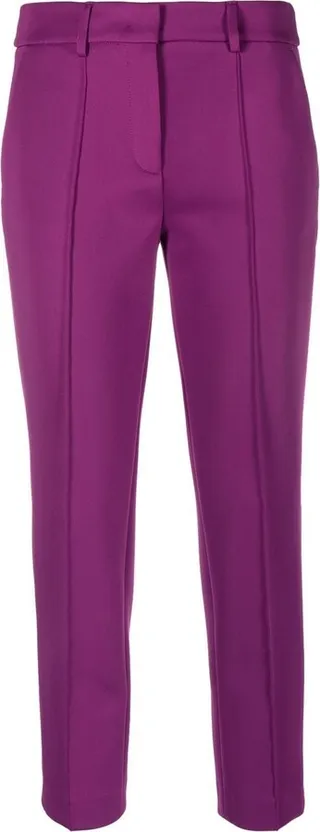 Cropped Straight-Leg Trousers
