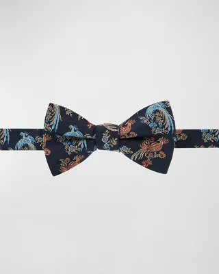 Men's Birds Of Prosperity Silk Bow Tie