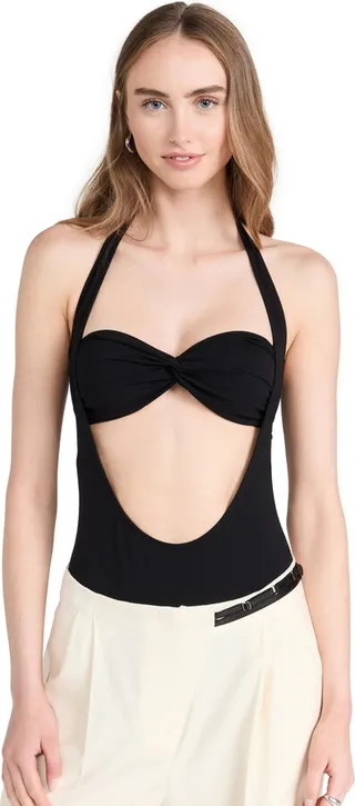 Beaufille Baes Halter Thong Bodysuit