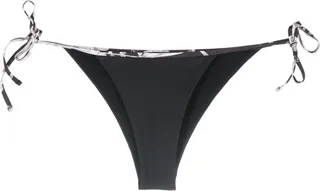 Logo-Print Side Fastening Bikini Bottoms
