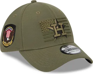 Men's New Era Green Houston Astros 2023 Armed Forces Day 39THIRTY Flex Hat