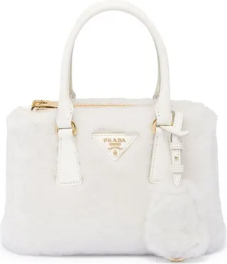 Galleria shearling tote bag