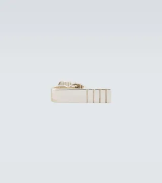 Silver tie clip